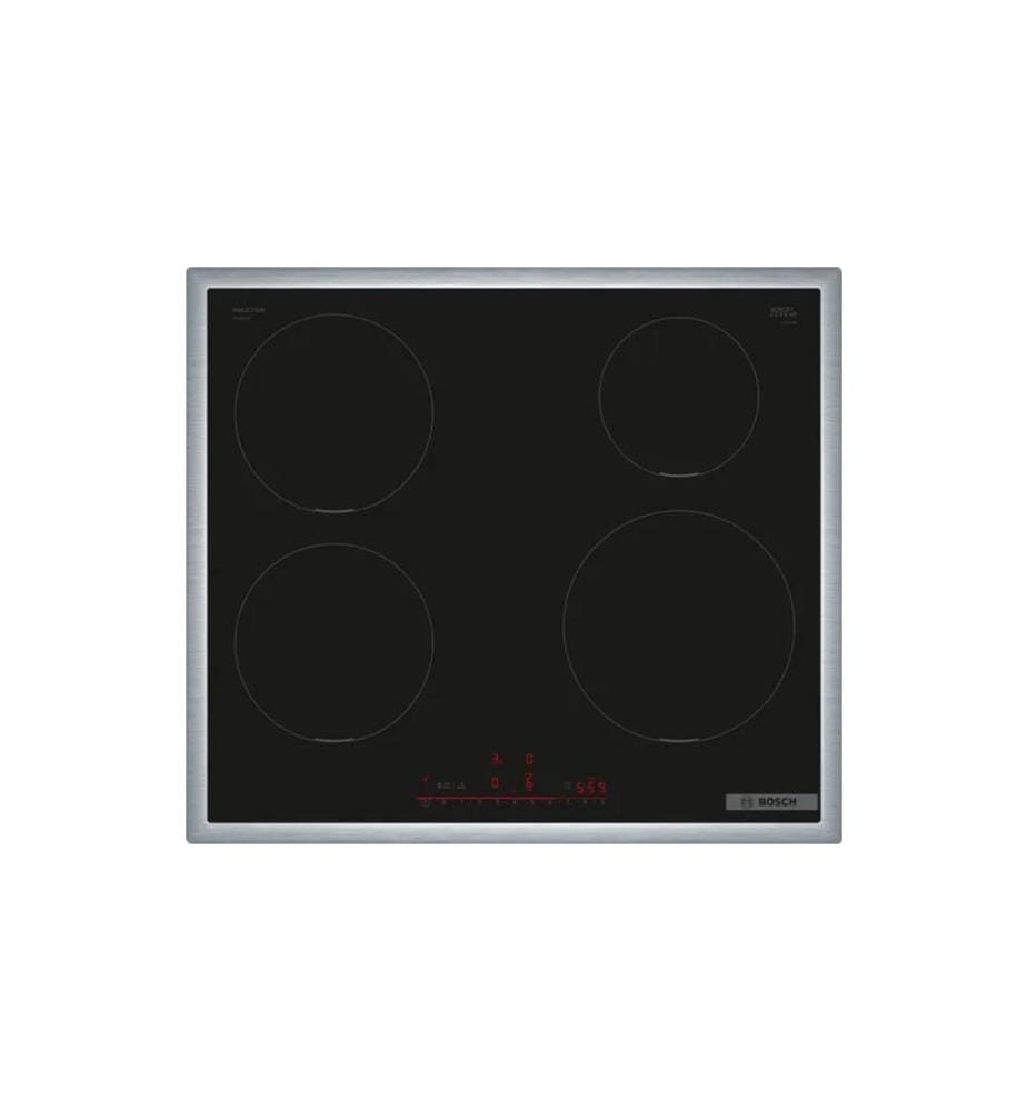 Table de cuisson à induction avec cadre Série 6, 60 cm - Noir