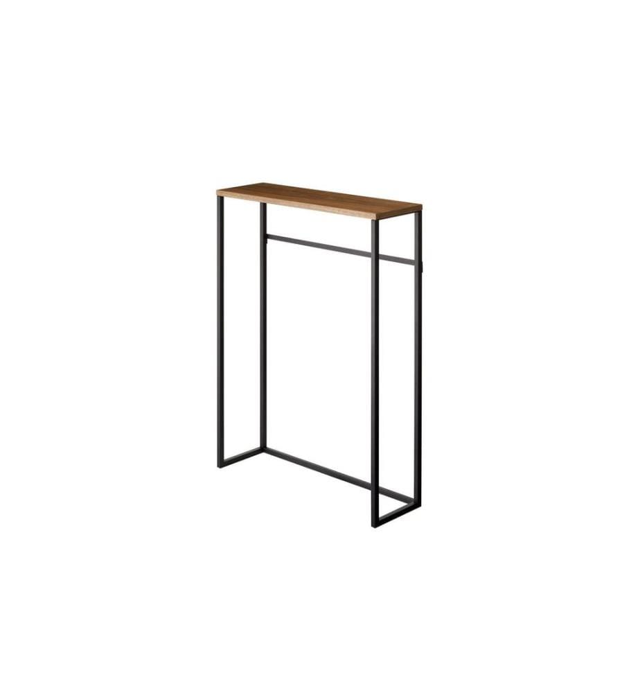YAMAZAKI - Table console Tower 80,5 x 60 cm, Brun/Noir