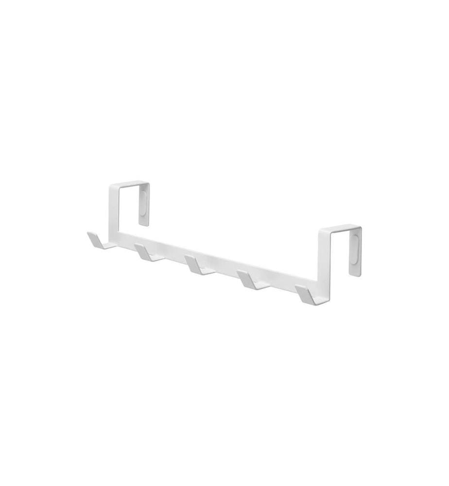 YAMAZAKI - Accroche-porte Smart 5 crochets, Blanc