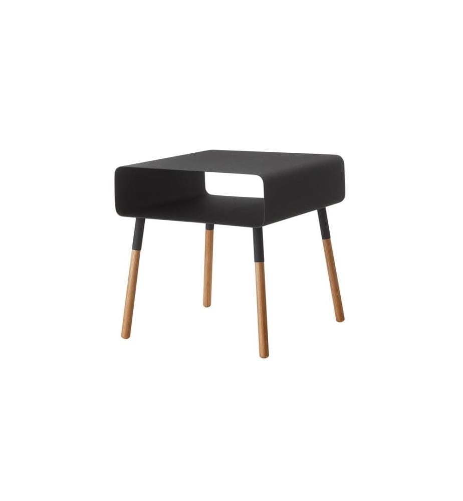 YAMAZAKI - Table d'appoint Plain 35 x 35 cm, Noir