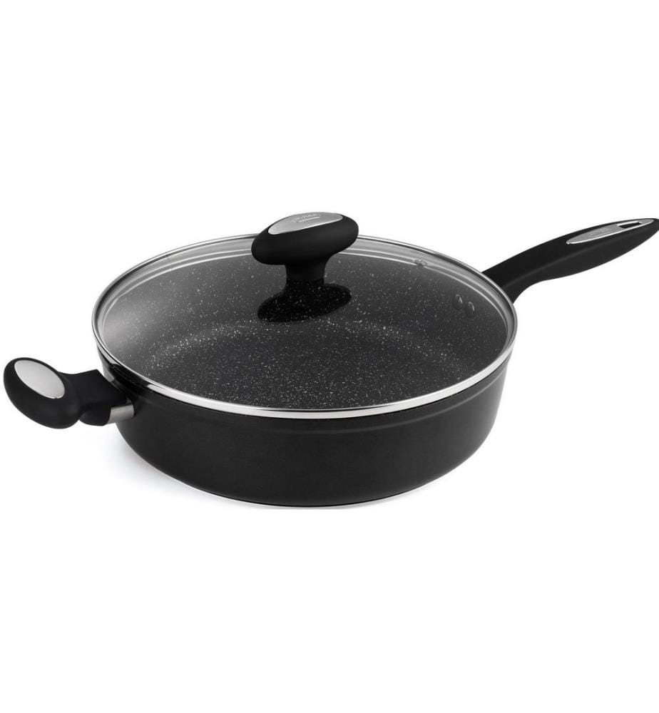 ZYLISS - Poêle à frire Cook anti-adhésif avec couvercle en verre 28 cm