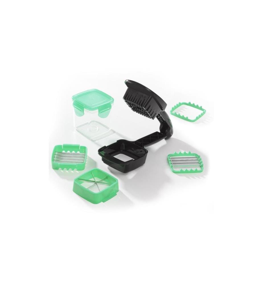 GENIUS - Coupe-légumes Nicer Dicer Quick 7 pièces, Vert
