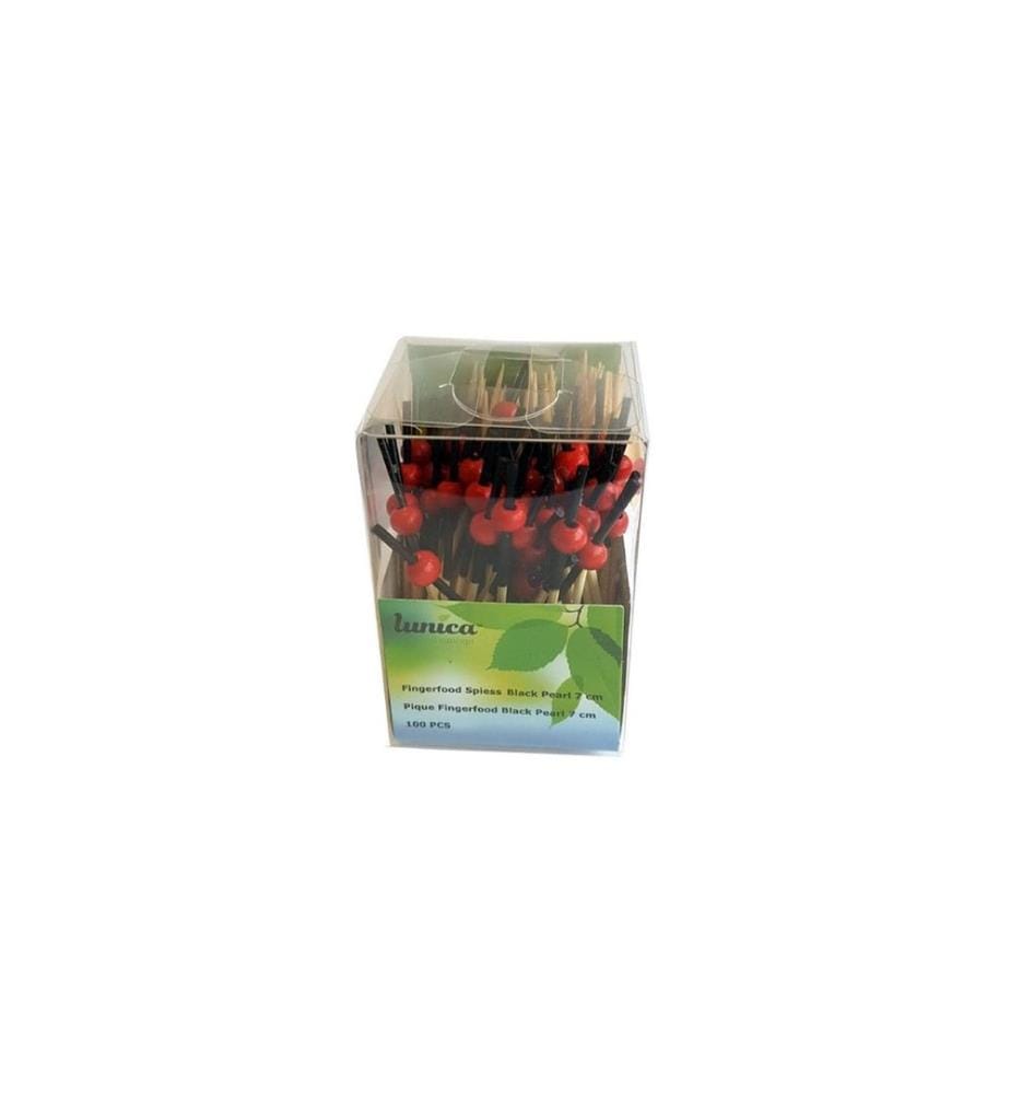 HAUSHALTSWARE - Pearl Piques décoratifs Perle 100 Pièce/s Rouge/Brun