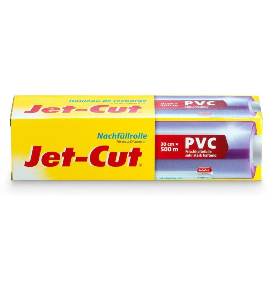 JET-CUT - Film alimentaire 30 cm Rouleau de remplissage pour distributeur en acier inoxydable