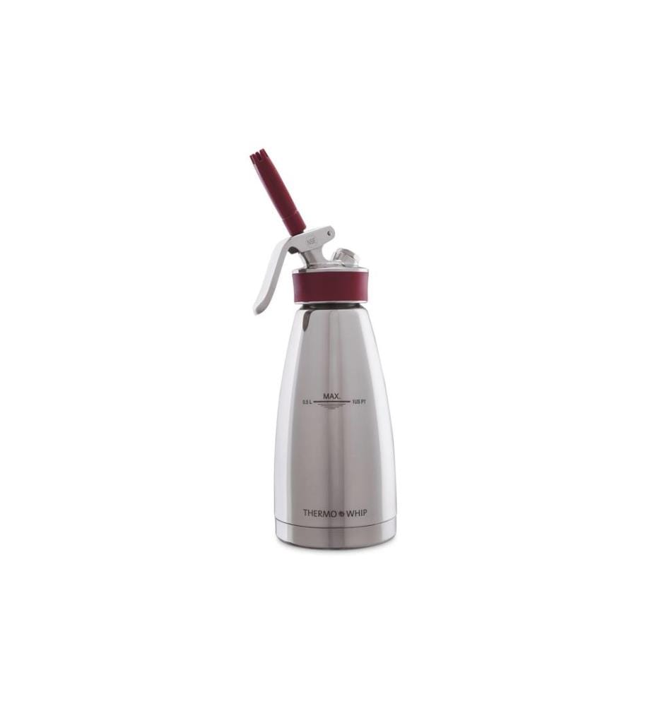 KISAG - Souffleurs de crème Whipper Thermo 0.5 l, Argenté
