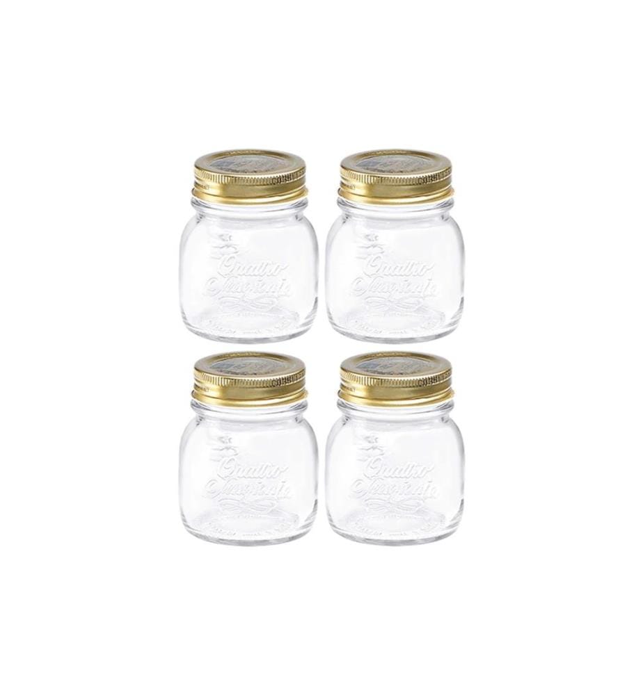 Bormioli Rocco Bocaux à conserves Quattro Stagioni 4 pièces
