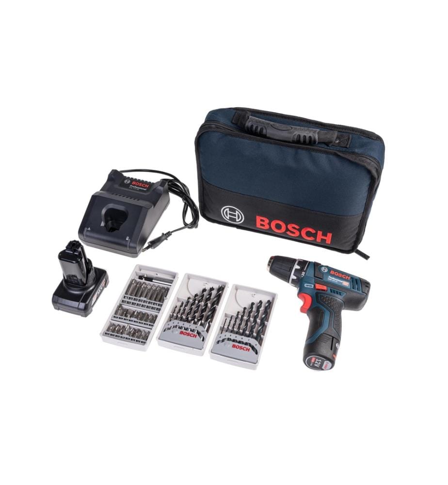 BOSCH - Professional Perceuse-visseuse sans fil GSR 12 V-15 Kit 1x 4,0 Ah + 1x 2,0 Ah
