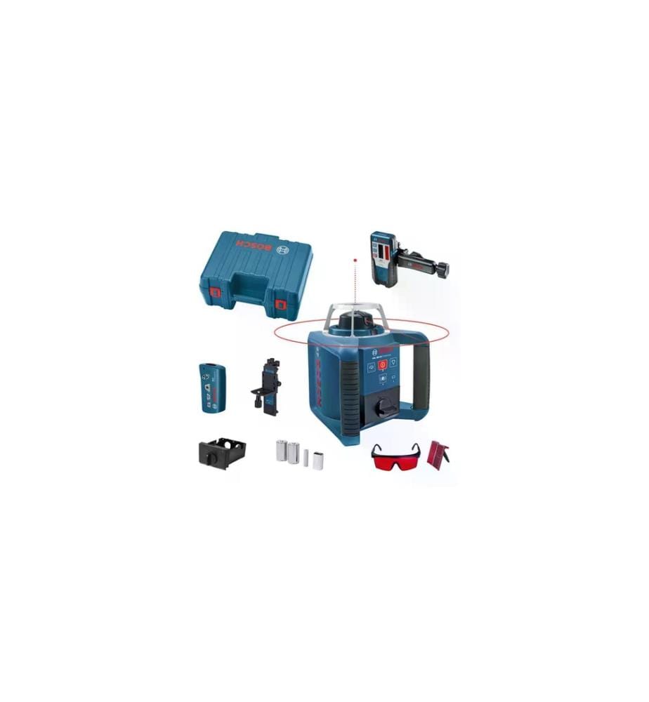 BOSCH - Professional Laser rotatif avec RC 1, WM 4 et LR 1,GRL 300 HV, 300 m