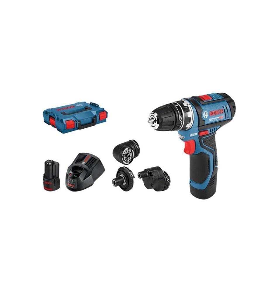 BOSCH - Professional Perceuse-visseuse sans fil GSR 12 V-15 FC Kit 2x 2.0 Ah