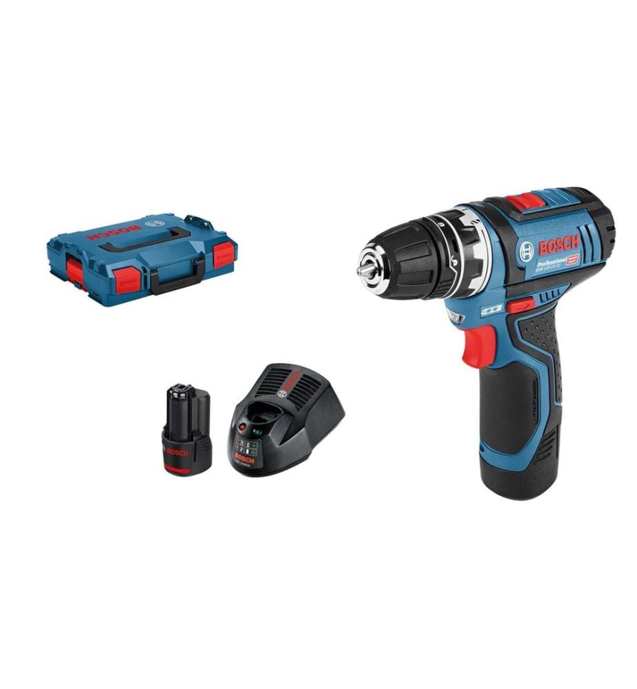 BOSCH - Professional Perceuse-visseuse sans fil GSR 12 V-15 FC Kit 2x 2.0 Ah
