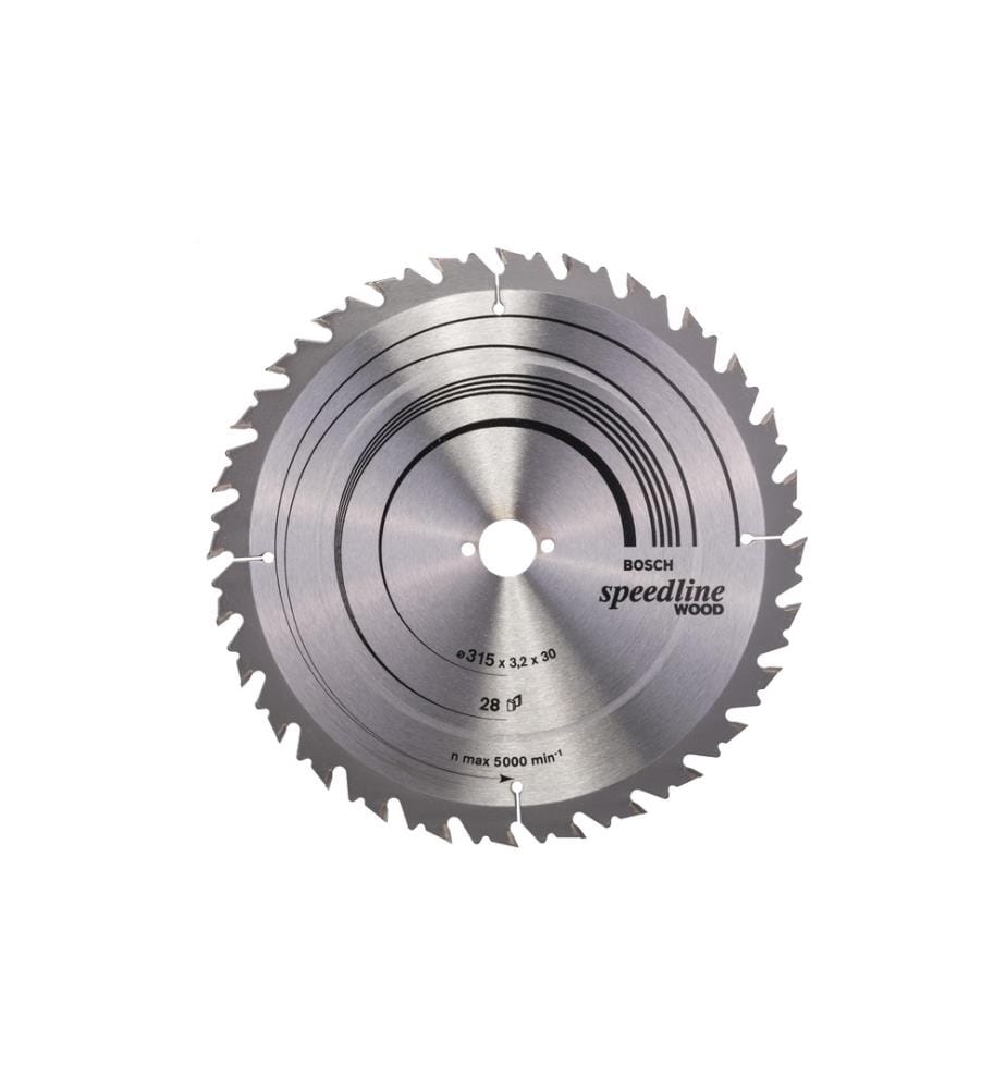 BOSCH - Professional Lame de scie circulaire Speedline Wood, 315 x 30 x 3.2 mm, Z 28