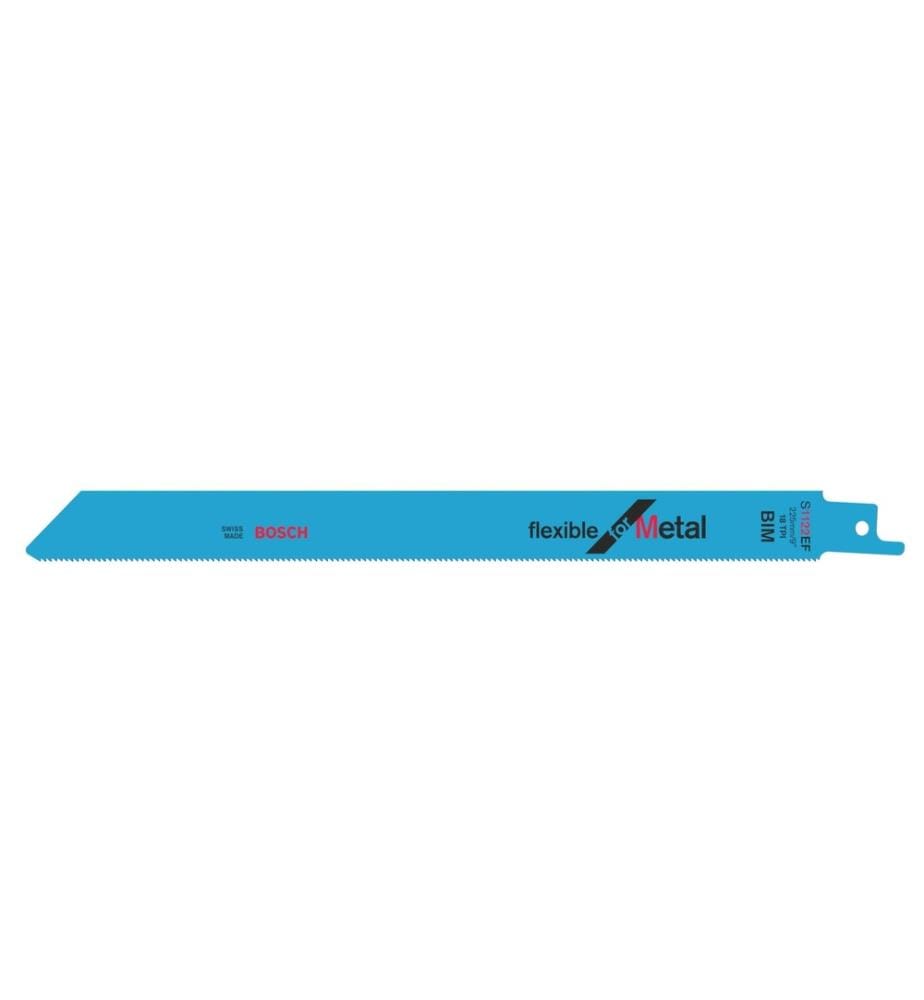 BOSCH - Professional Lame de scie sabre S 1122 EF Flexible for Metal, 5 pièces