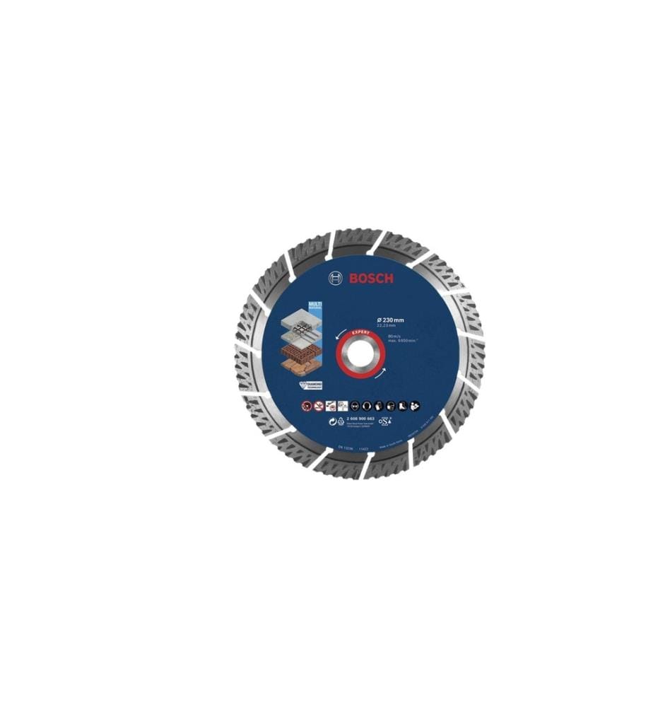 BOSCH - Professional Disque de coupe diamanté EXPERT MultiMaterial, 230 mm