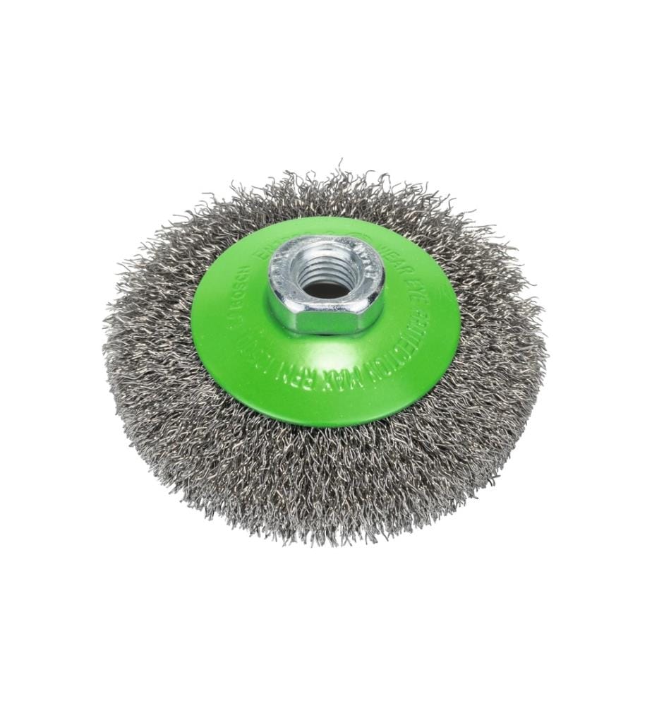 BOSCH - Professional Brosse conique ondulée inoxydable, 100 mm