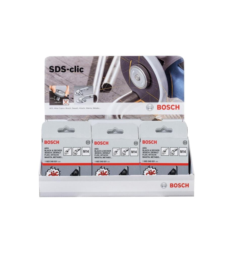 BOSCH - Professional Ecrou de serrage rapide SDS Click, 15 pièces