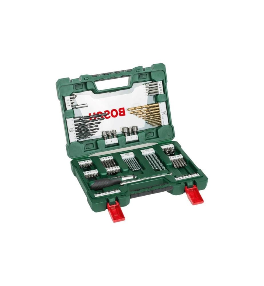 BOSCH - Jeu de forets et d'embouts V-Line TiN, 91 Pièce/s pièce(s)