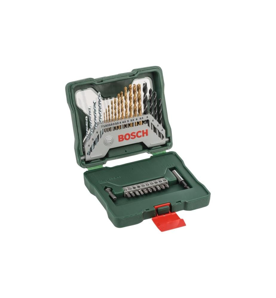 BOSCH - Kits de forets et de bits X-Line TiN, 30 pièces