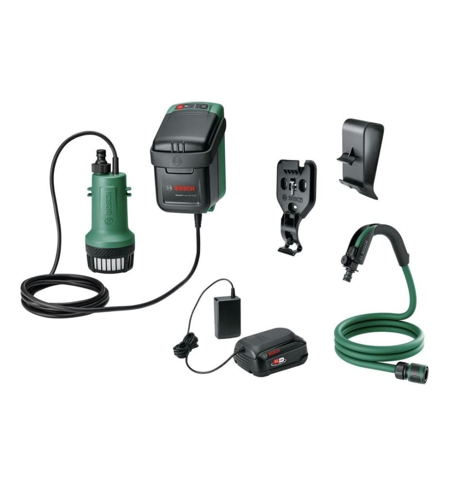 BOSCH - Pompe de jardin sans fil GardenPump 18 V-2000 Kit, 2.5 Ah