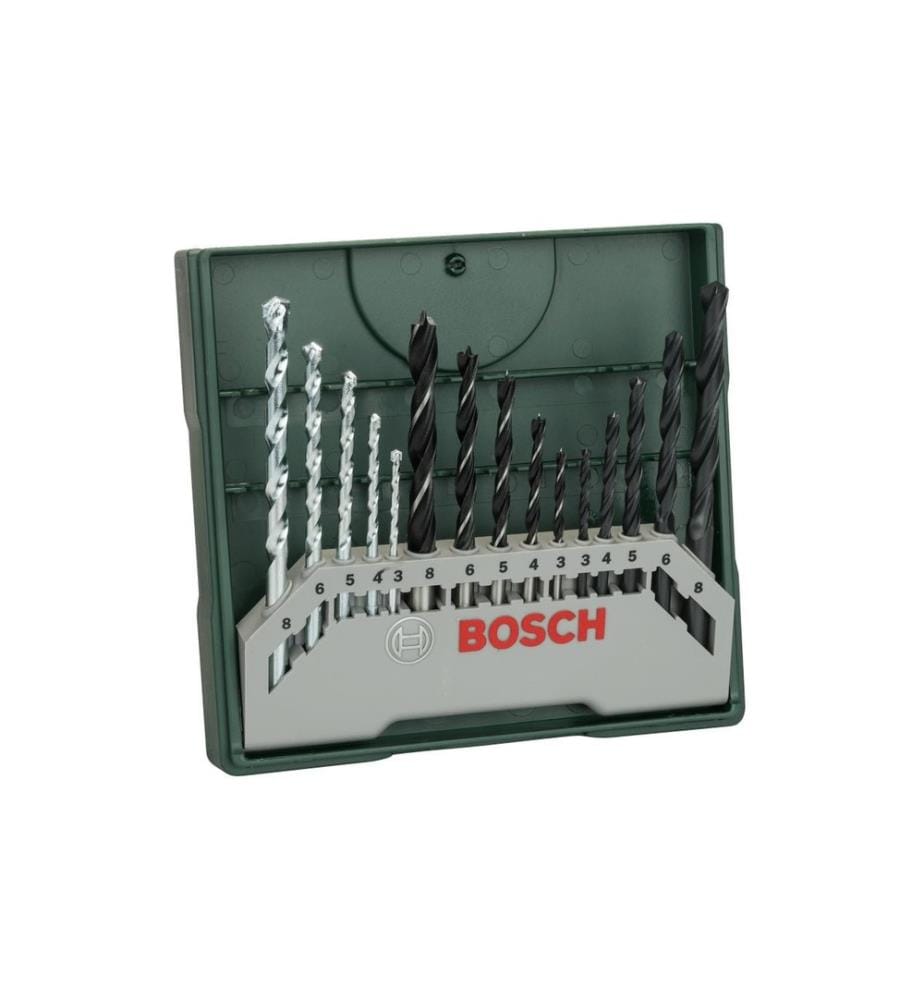 BOSCH - Kits de forets Mini-X-Line Mixed, 15 pièces