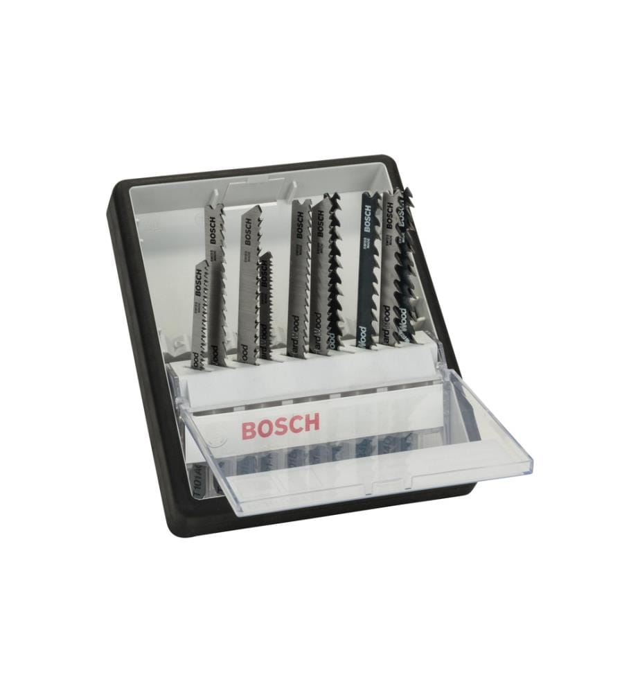 BOSCH - Professional Jeux de lames de scie sauteuse Wood Tige en T, 10 pièces
