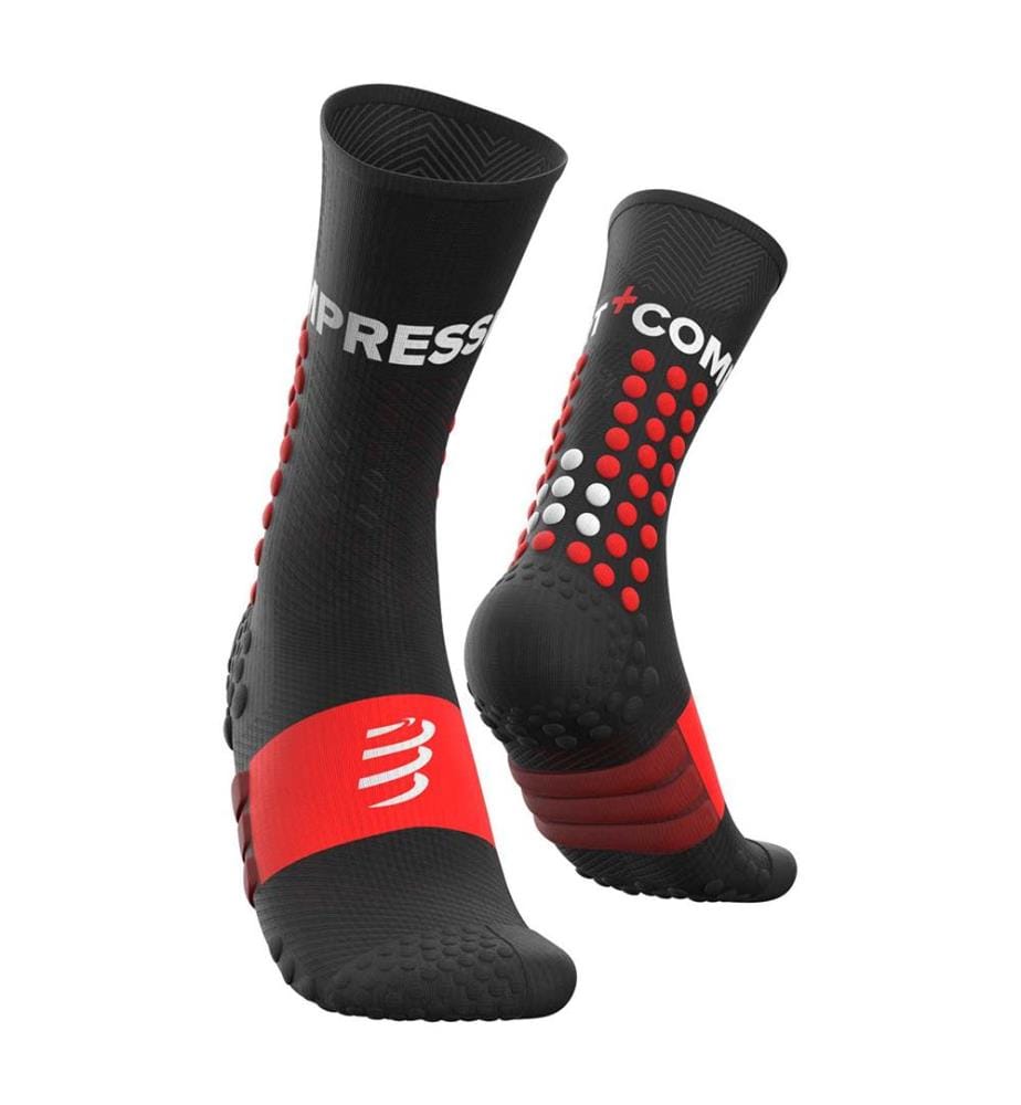 Chaussettes de Compression Ultra Trail - Noir et Rouge