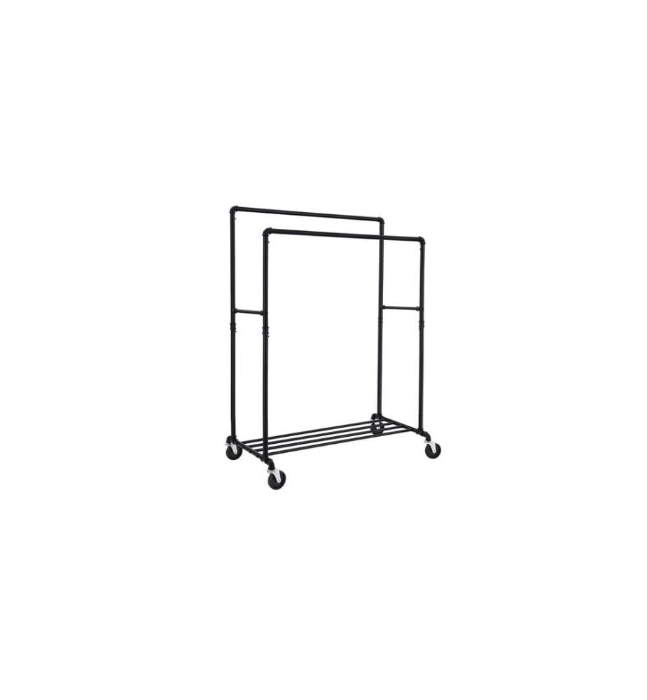 Songmics - Porte-manteau Conception de tuyaux d'eau 146 - 162 cm, fer