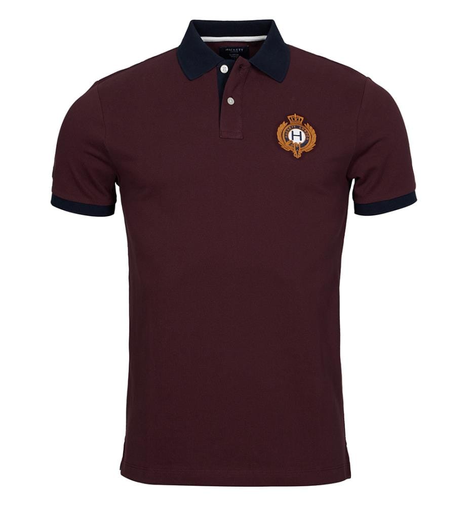 Polo - Bordeaux et Noir