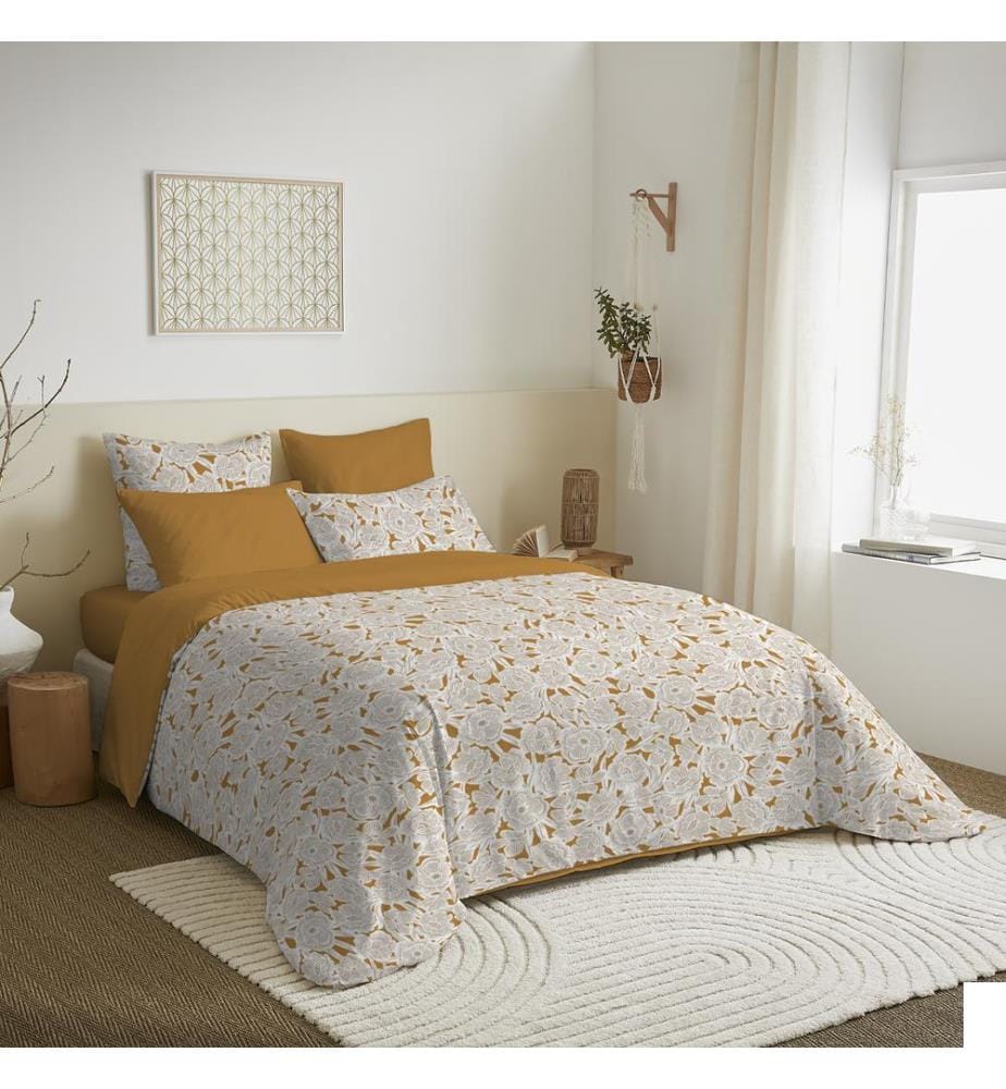 Pack Complet Housse de couette Imprimé 240 x 260 cm & Drap housse 180 x 200 cm