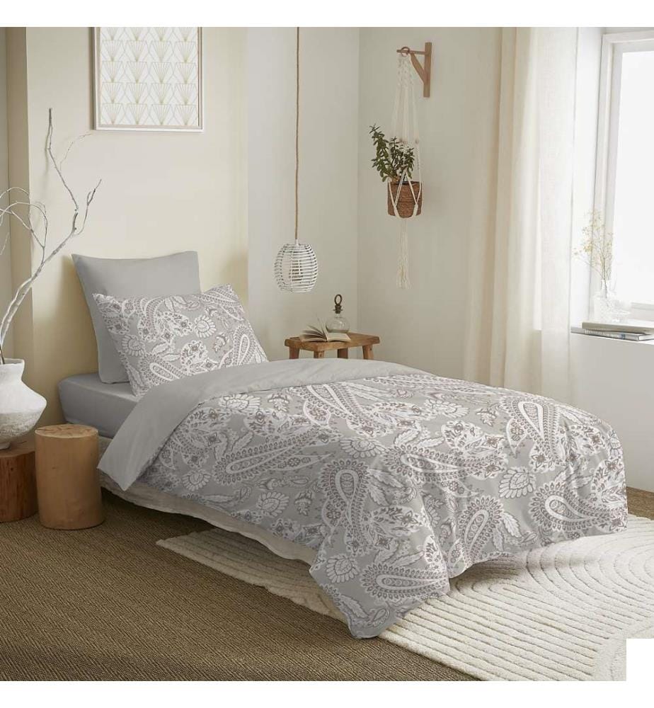 Pack Complet Housse de couette 140 x 200 cm & Drap housse 90 x 190 cm - Imprimé