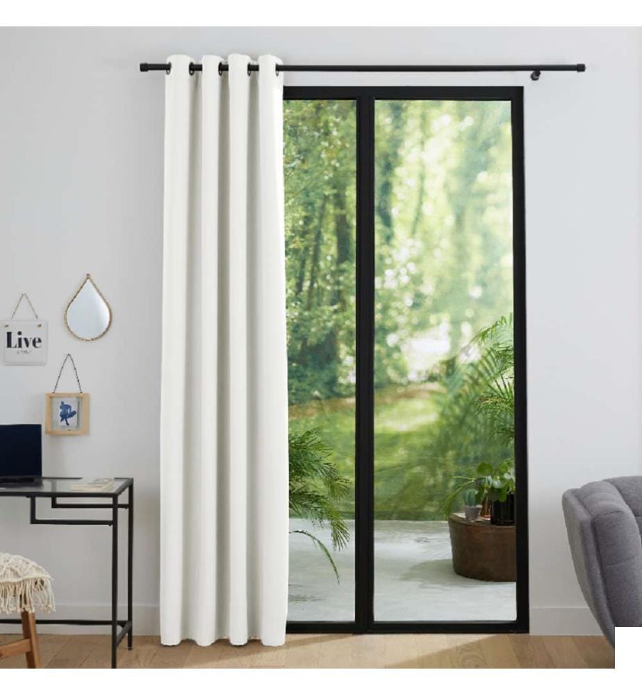 Rideau Occultant 140 x 260 cm - Neige
