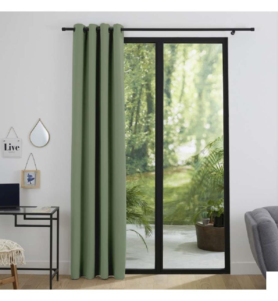 Rideau Occultant 140 x 260 cm - Romarin