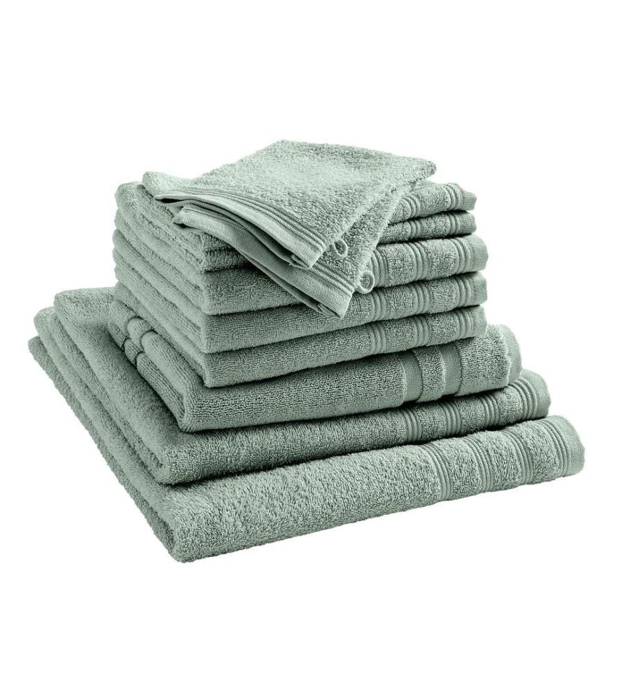 Pack Éponge 10 Pièces Spa 100% Coton Menthe