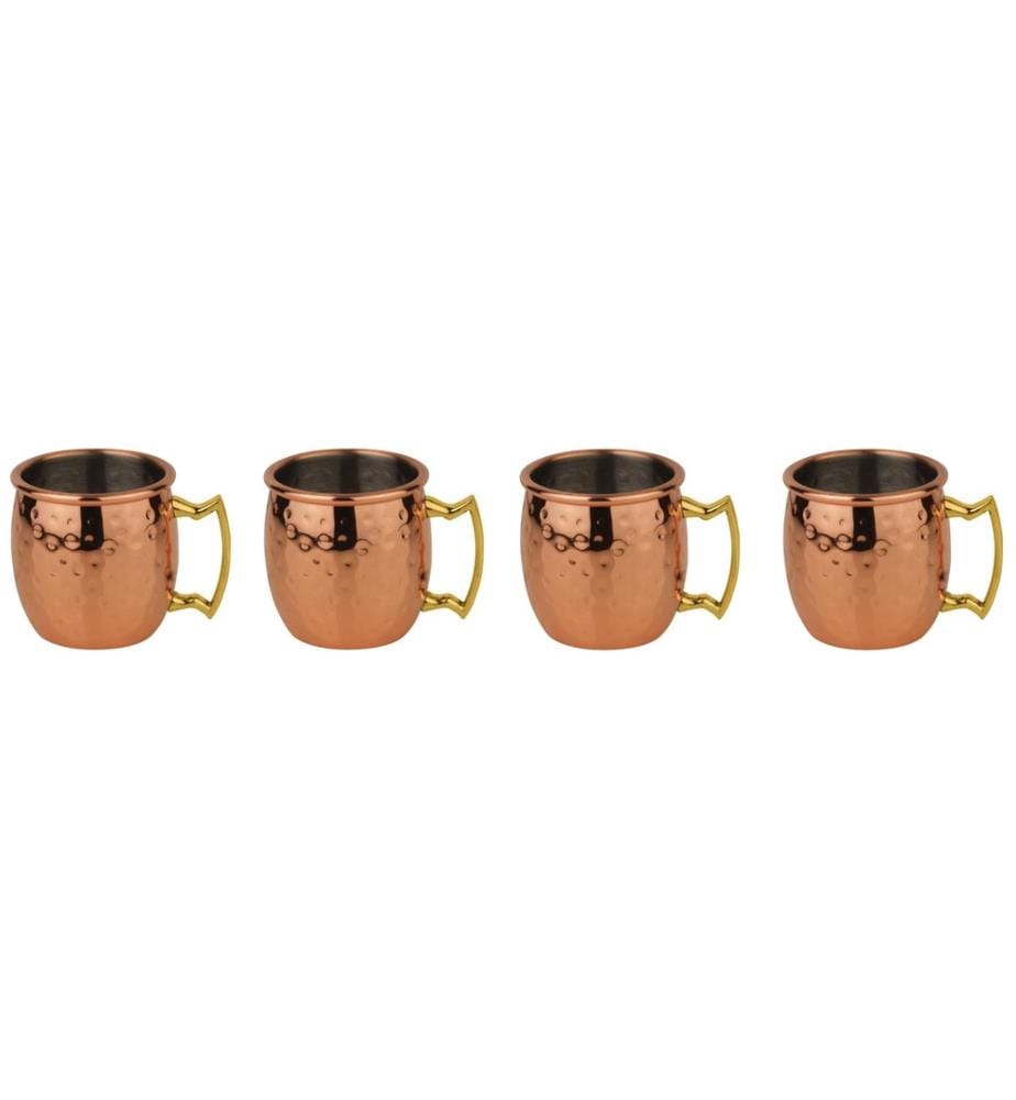 PADERNO - Gobelets à cocktail Moscow Mule Mini 60 ml, 4 Pièce/s, Cuivre