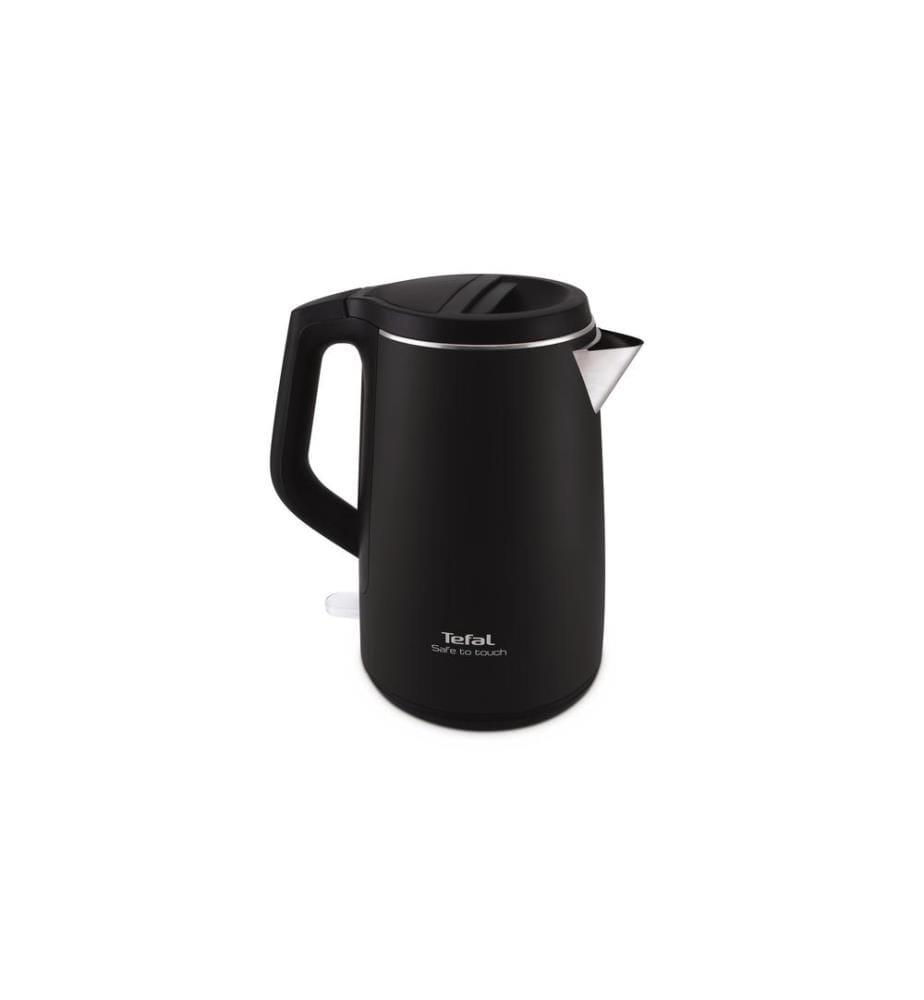 TEFAL - Bouilloire Safe to touch 1.5 l, Noir/Argenté