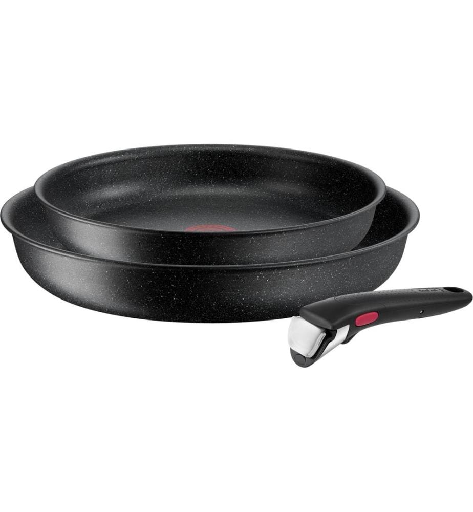 TEFAL - Set de poêle Ingenio Black Stone 24 cm/28 cm