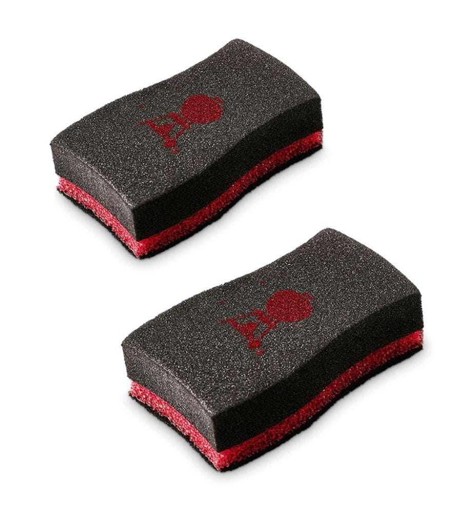 Lot de 2 Eponges - Noir & Rouge