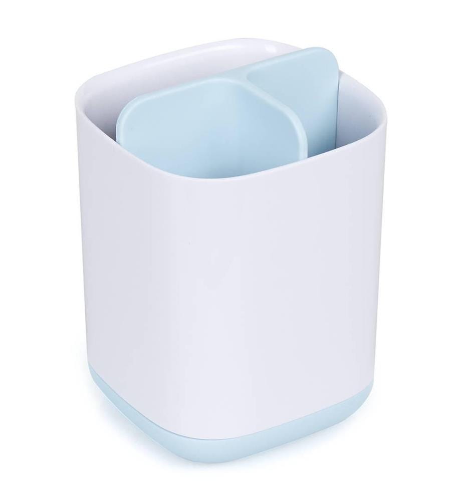 Porte-Brosses à Dents EasyStore Regulare - Blanc et Bleu