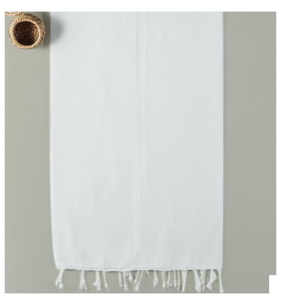 Fouta, Serviette de plage, , Blanc, Coton