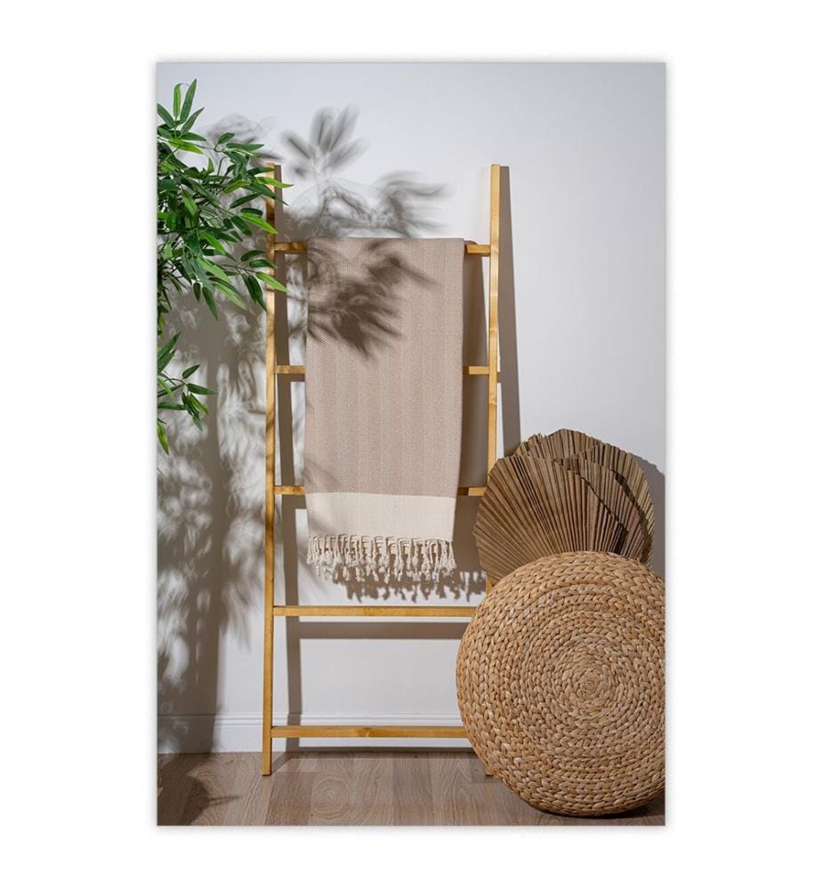 Fouta, serviette de plage - Beige