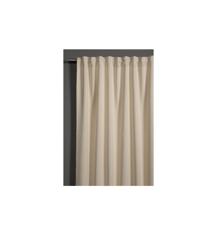 Rideaux opaques avec boucle Dimout 140 x 245 cm, Nature