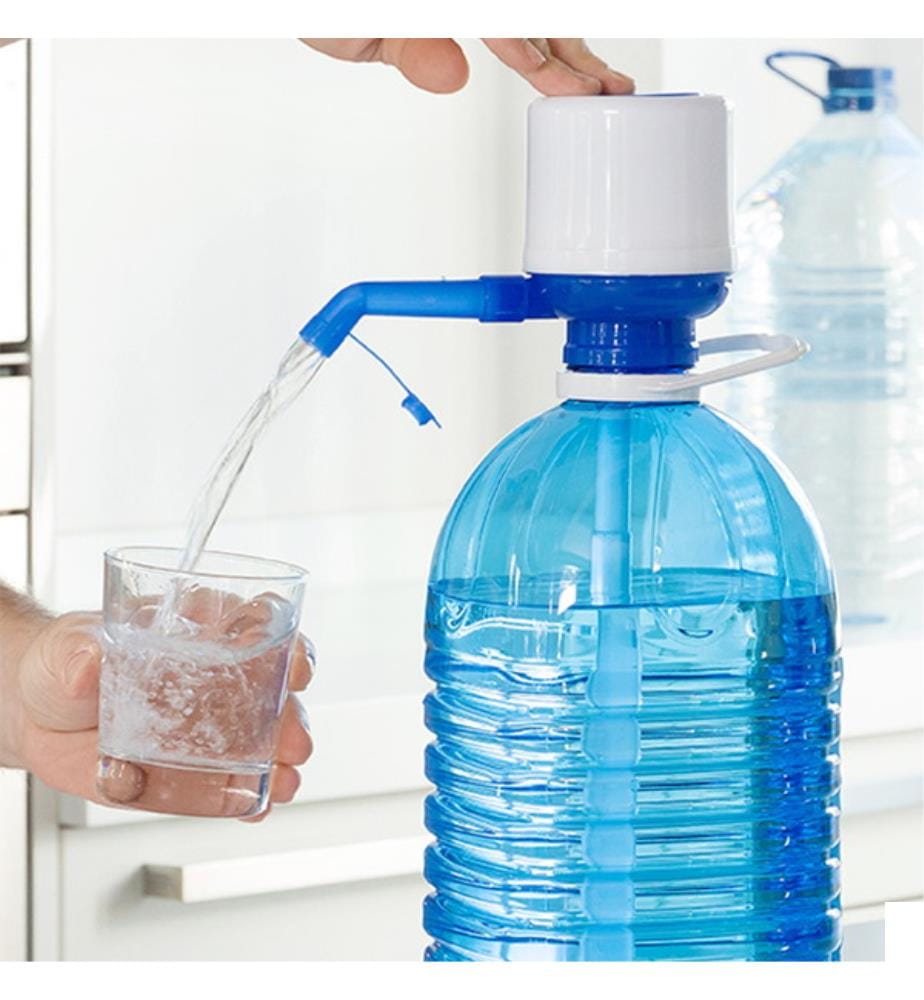 Bouteille d'eau Bump Tap XL Watler - Blanc et Bleu