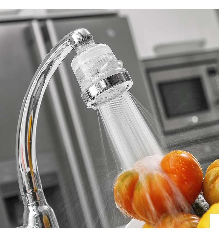 Eco-tap avec filtre purificateur d'eau Faukko - Argent et transparent