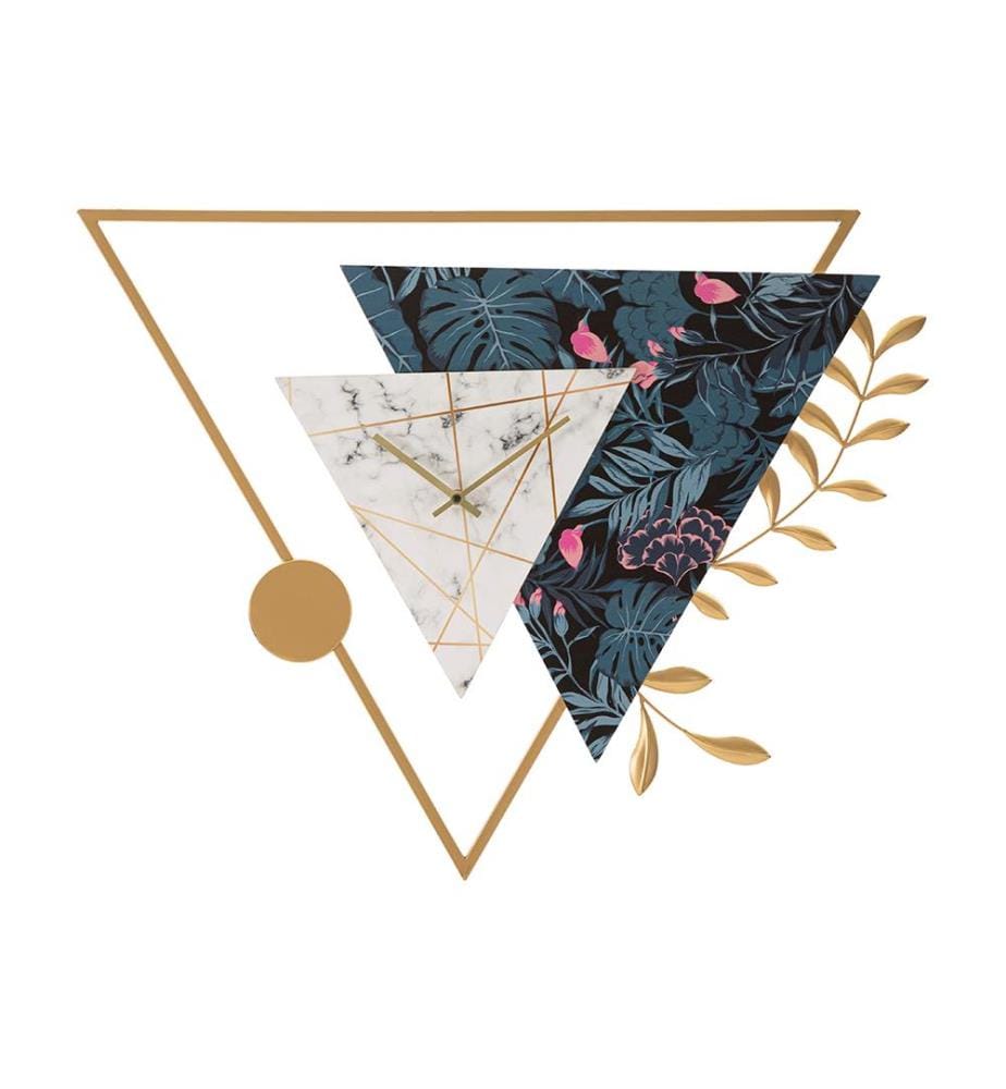 Horloge murale Triangle - 75 x 4,5 x 59 cm