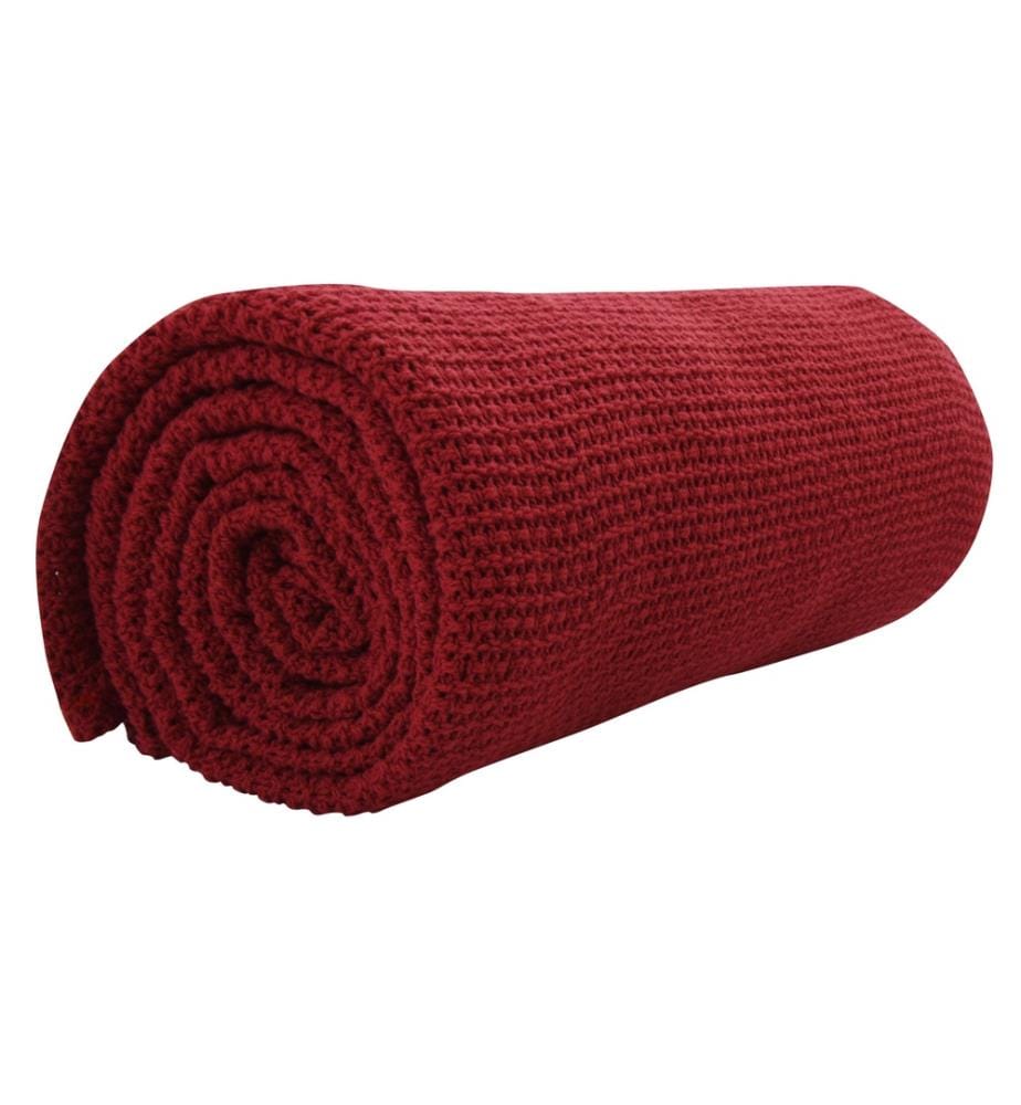 ESKIMO - Couverture Summer Dream Rouge rubis, 150 x 210 cm