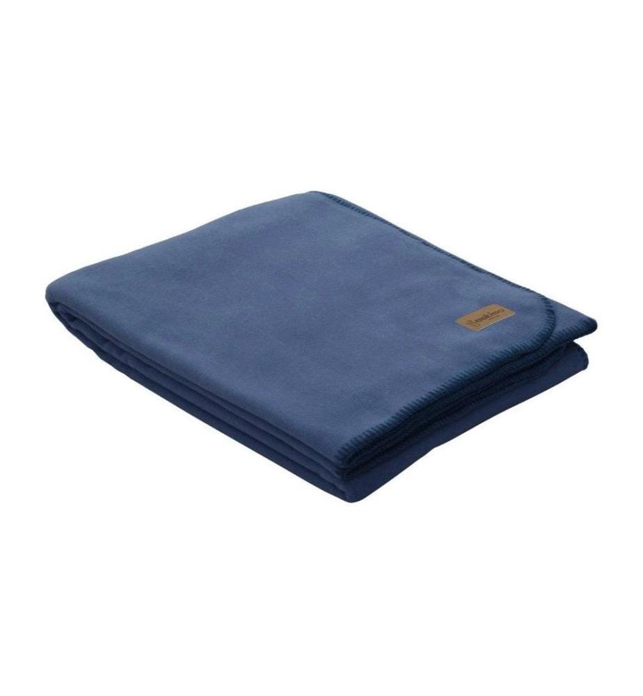 ESKIMO - Couverture Edelvelours bleu denim, 100 x 150 cm