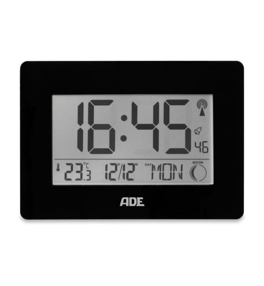 ADE - Horloge radio-pilotée Chiffres XXL