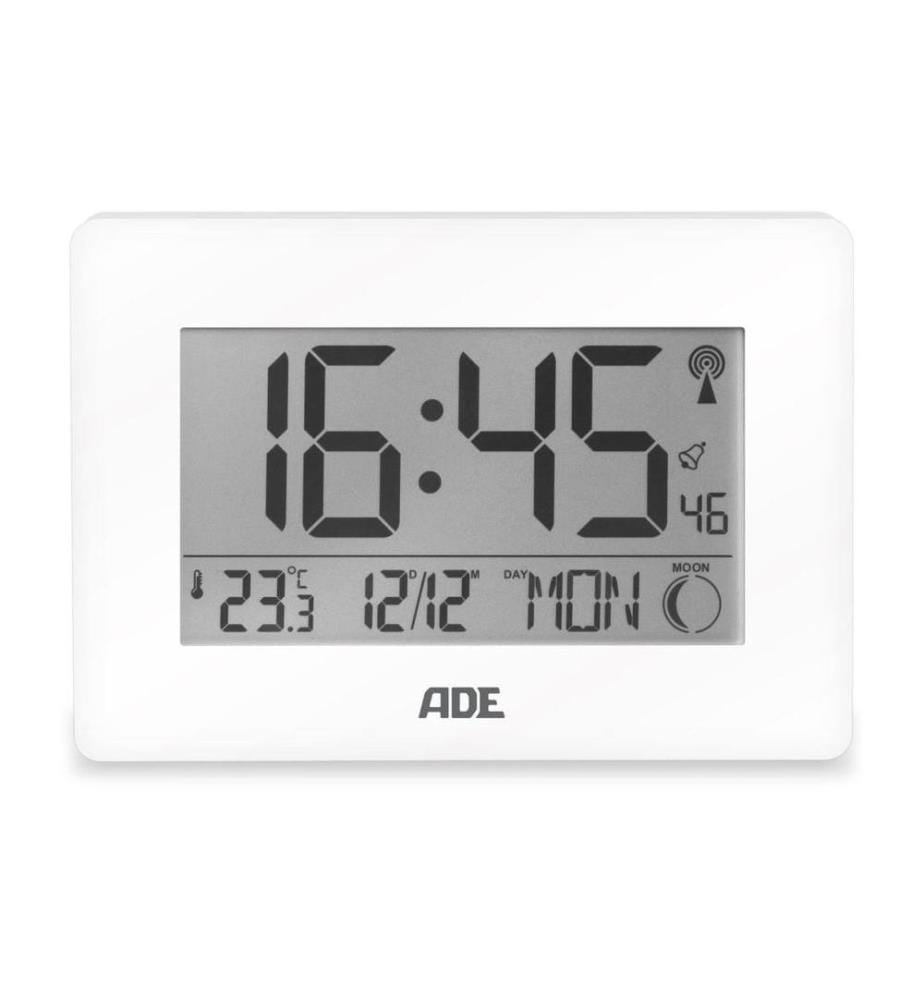 ADE - Horloge radio-pilotée Chiffres XXL