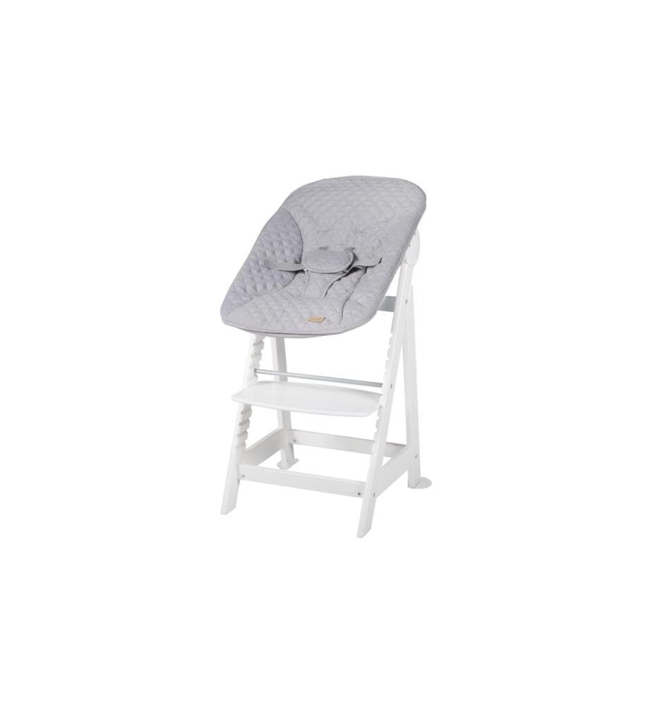 ROBA - Chaise haute en escalier Born Up Gris/Blanc
