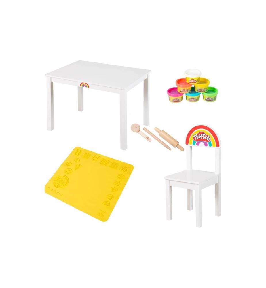 ROBA - Ens. fauteuils et canapé enfants Play-Doh Jaune; Blanc