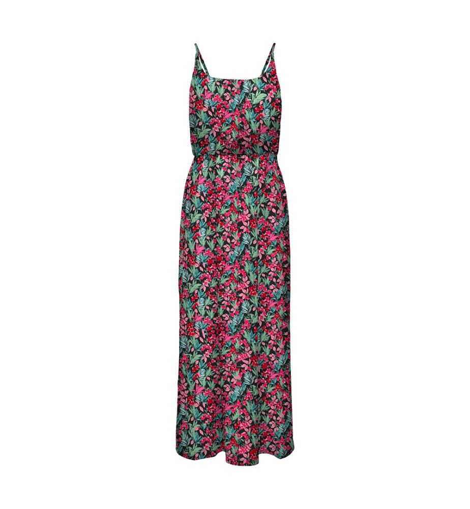 Robe Longue - Noir et Multicolore